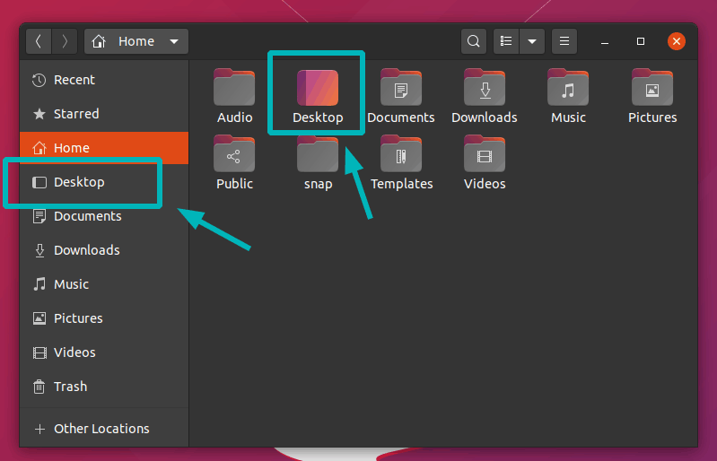 Desktop Folder Ubuntu