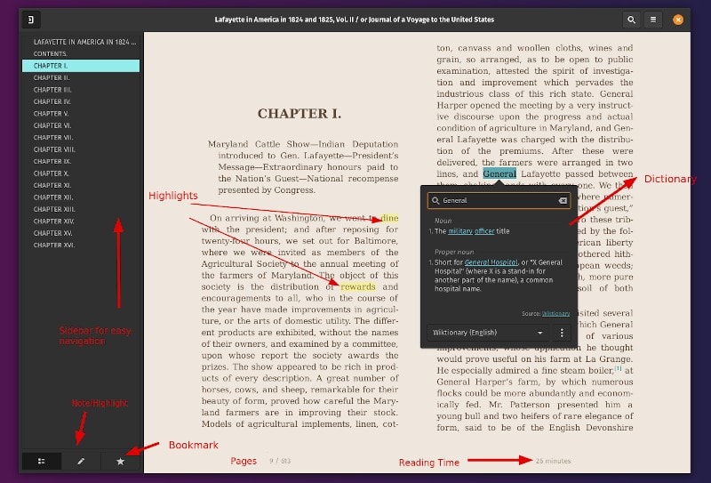 Foliate Ebook Viewer Features