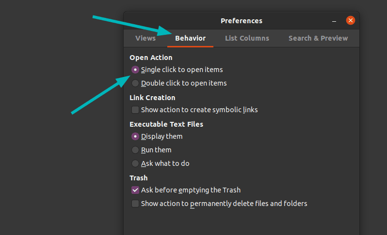 Nautilus Preference Behavior