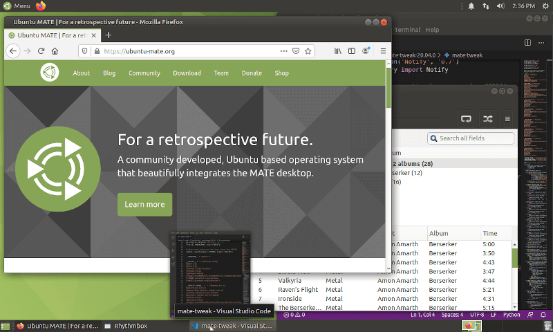 Ubuntu Mate Minimized App