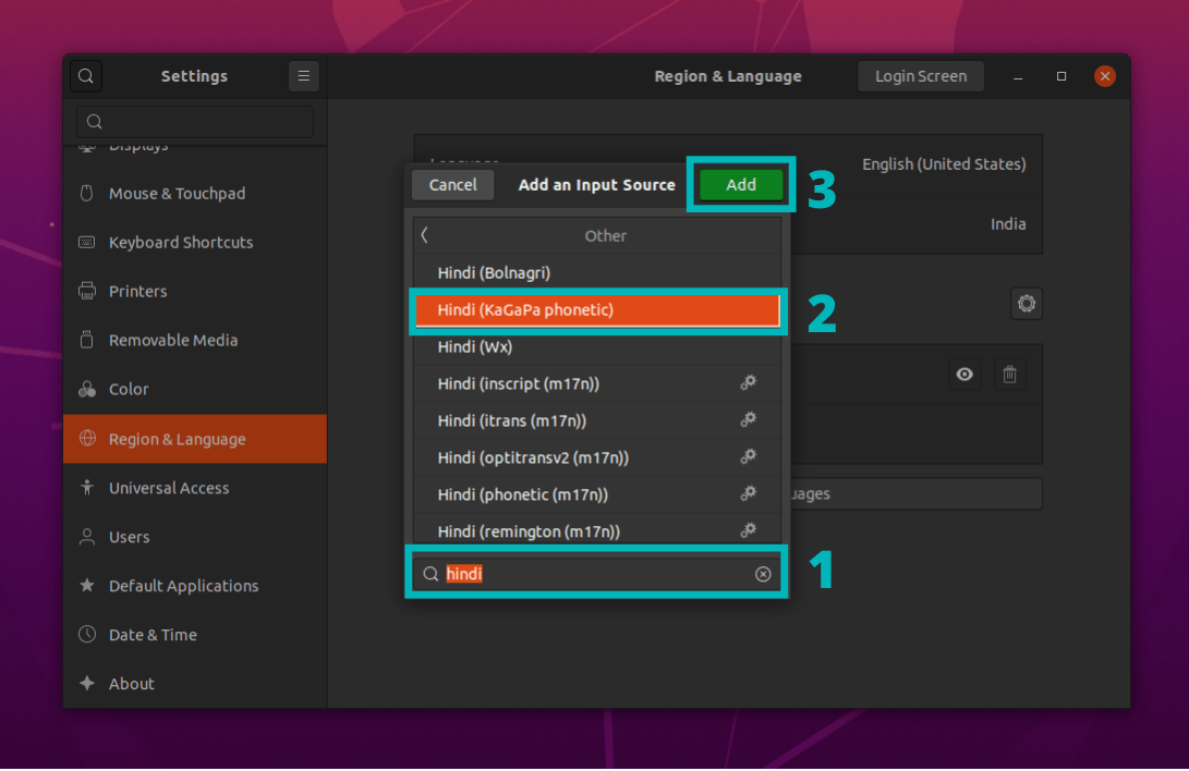 Selecting And Adding Language