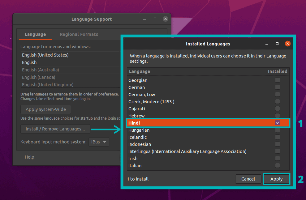 Selecting Installed Languages in Ubuntu