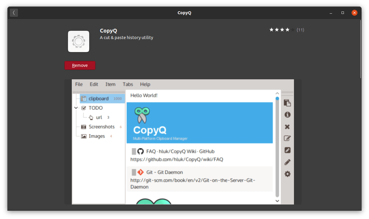 CopyQ Clipboard Manager for Keeping a Track of Clipboard History