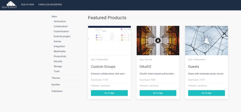 Owncloud Marketplace