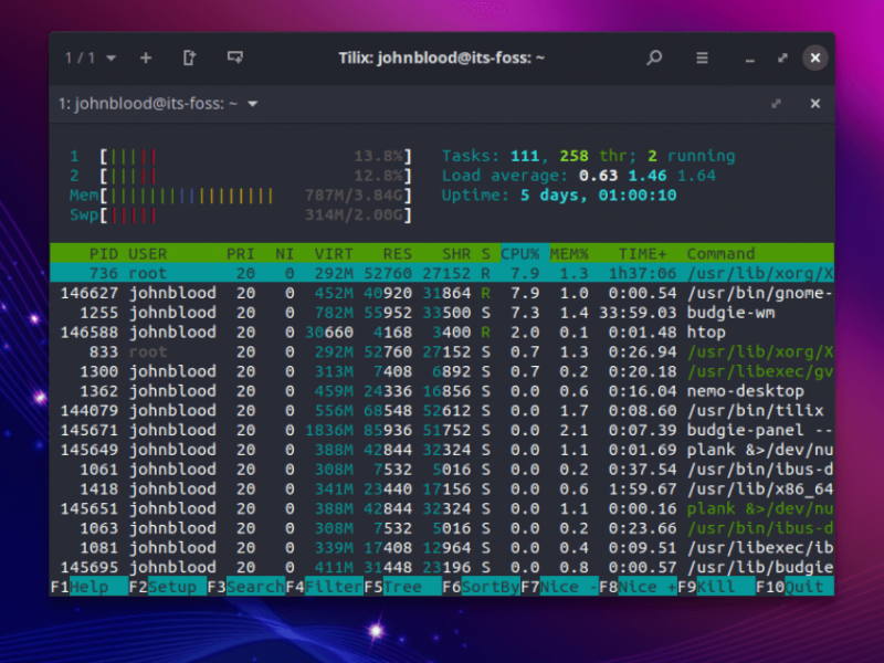 Ubuntu Budgie Ram Usage