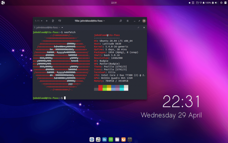 Ubuntu Busgie Desktop