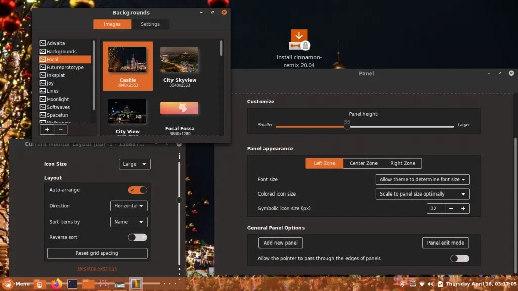 Ubuntu Cinnamon Control