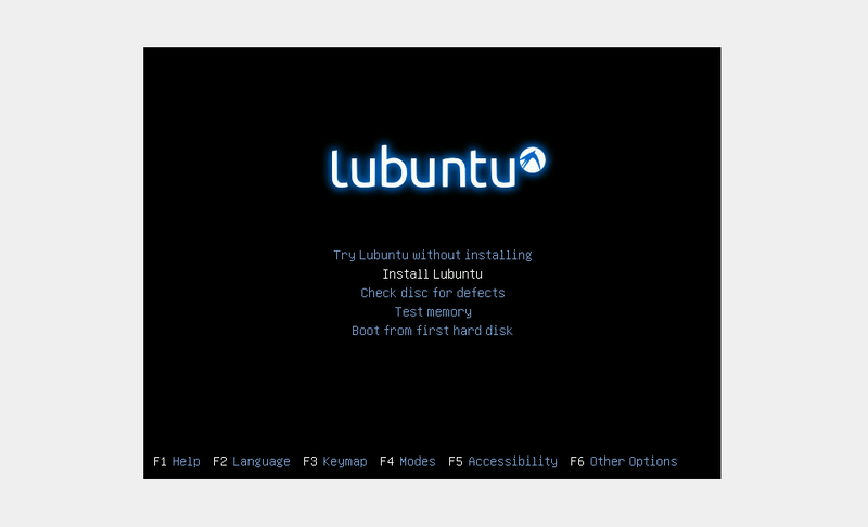 Boot Into Lubuntu Installation