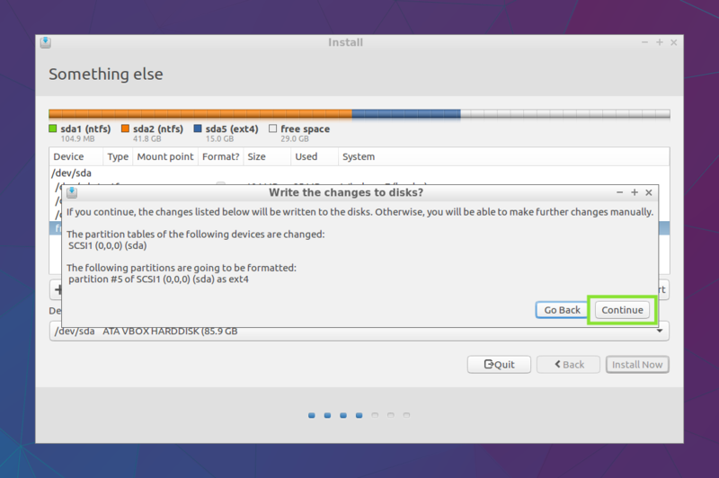 Lubuntu Installation Wizard