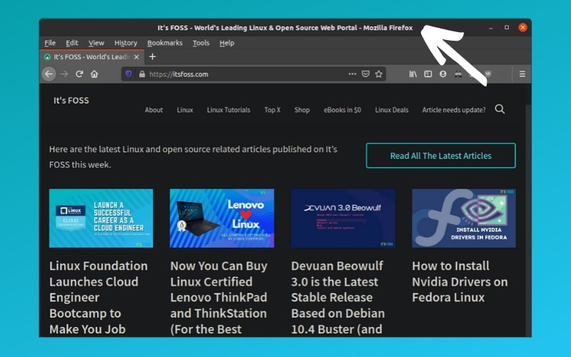 How to Remove Title Bar From Firefox and Save Some Precious Screen Space