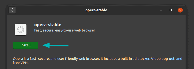 Install Opera Ubuntu