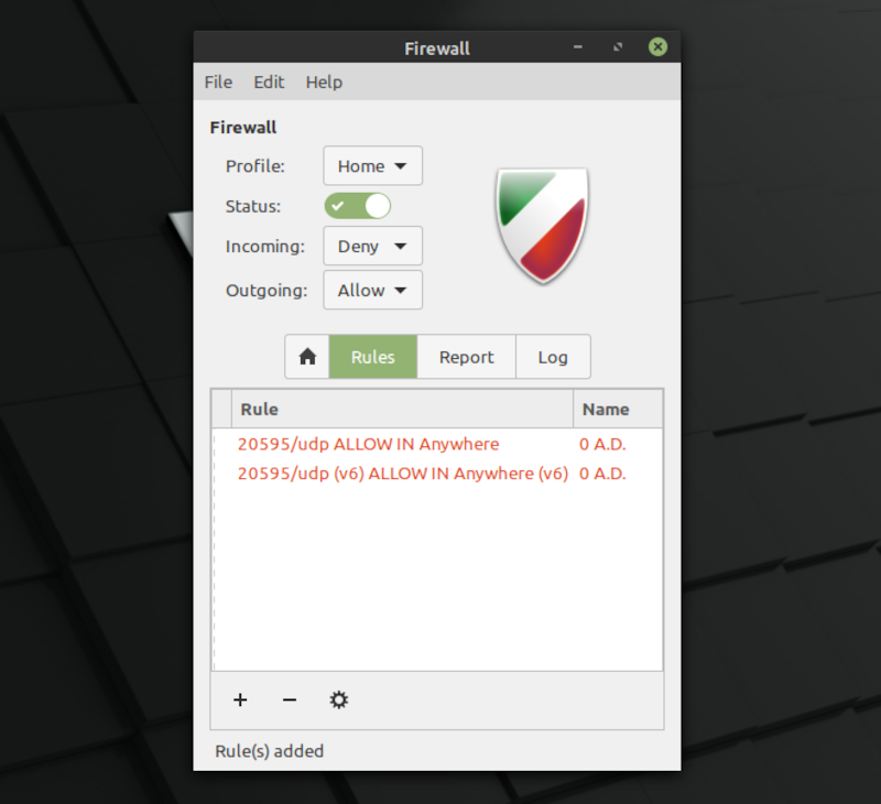 Linux Mint 20 Firewall