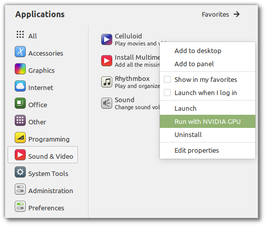 Nvidia On Deman Feature Linux Mint 20