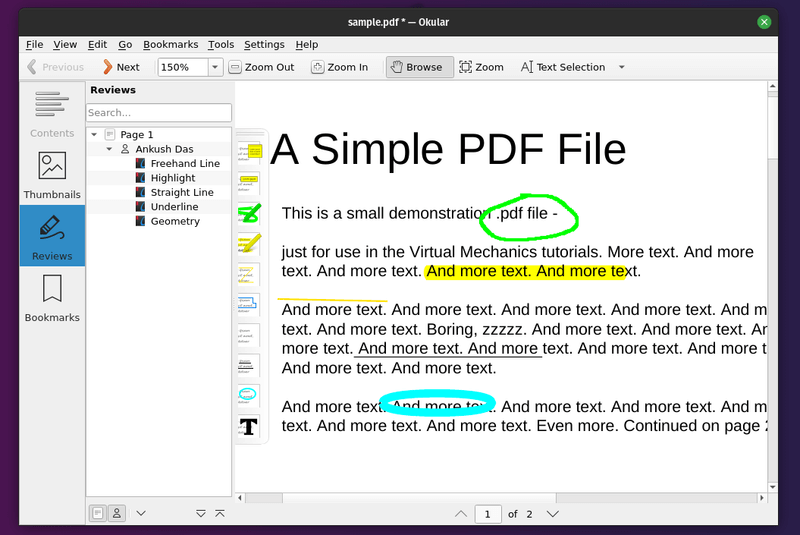 Okular Pdf Editor