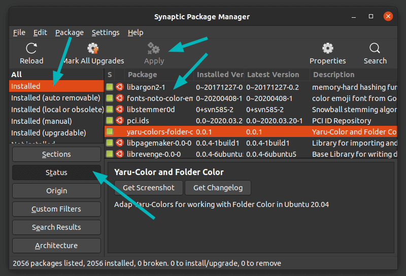 Remove Packages Using Synaptic Package Manager in Ubuntu Linux