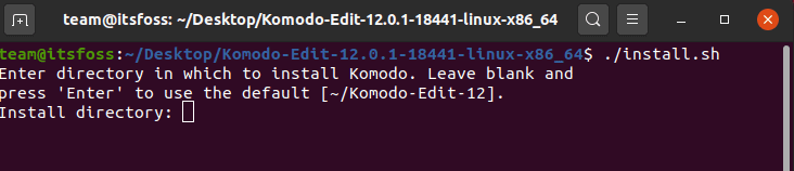 installing komodo edit in Linux