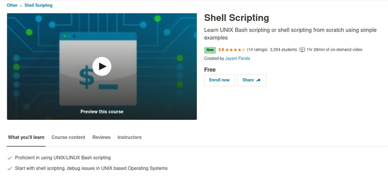 Shell Scripting Udemy
