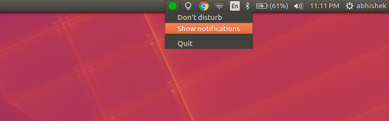 Nonotifications Ubuntu 1 1