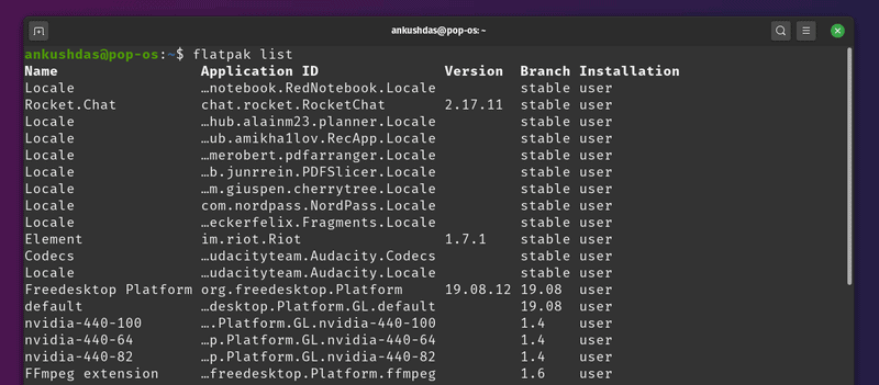 Flatpak List