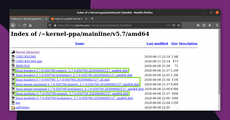 Download mainline Linux kernel in DEB format