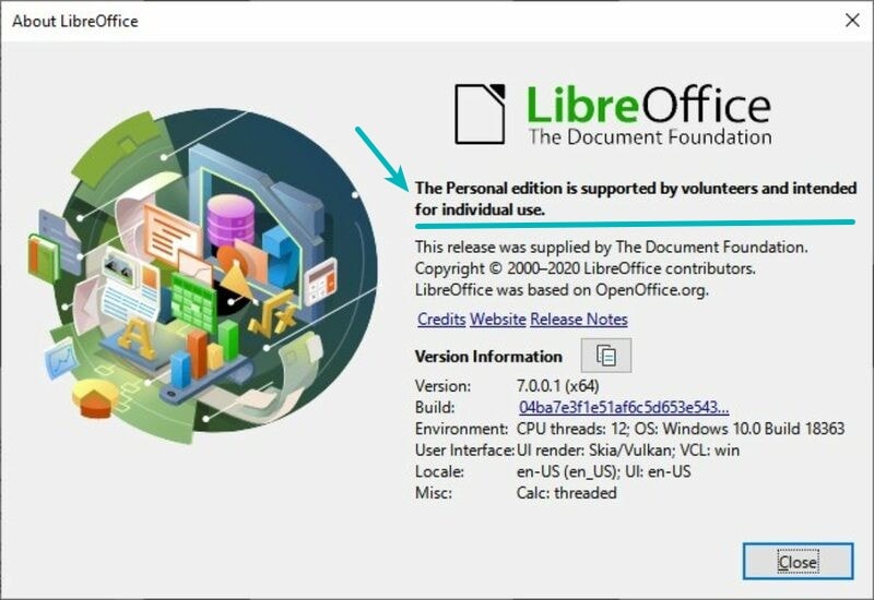 Libre Office Personal Edition