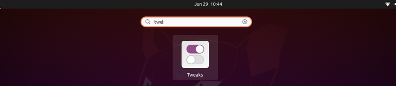 GNOME Tweaks tool