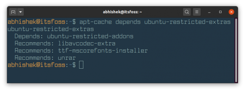 Apt Check Dependencies Ubuntu