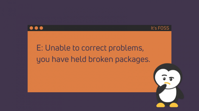 Fixing "Unable To Correct Problems, You Have Held Broken Packages ...