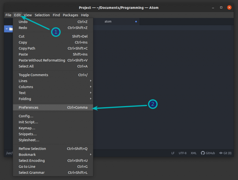 Installing Packages In Atom Step 1