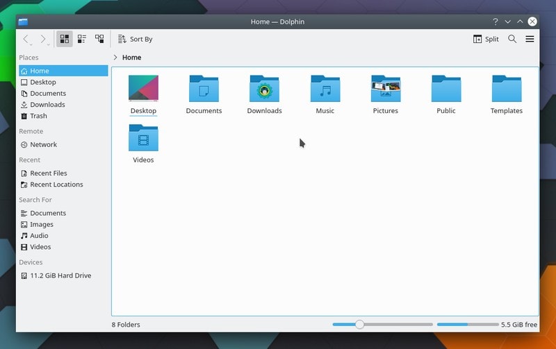Kde Neon Dolphin File Manager