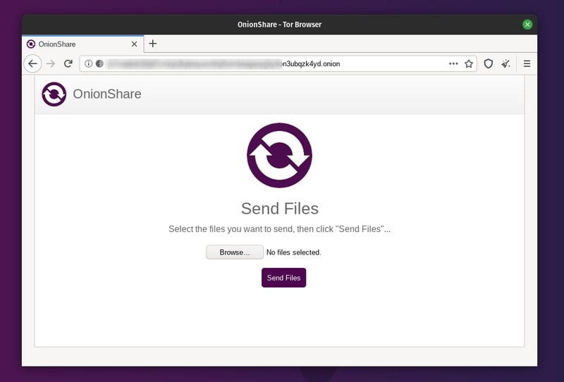 Onionshare Upload
