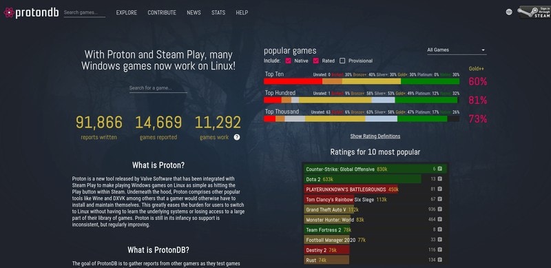 Protondb Screenshot