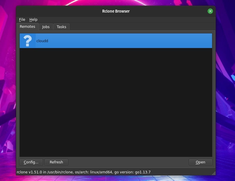 Rclone Browser Screenshot