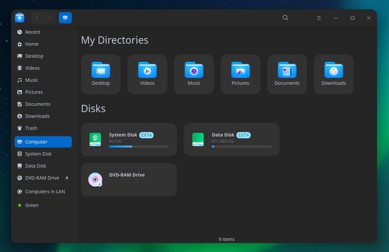 Deepin 20 File Manager