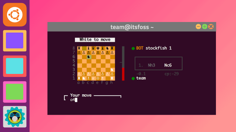 Play Chess Linux Terminal