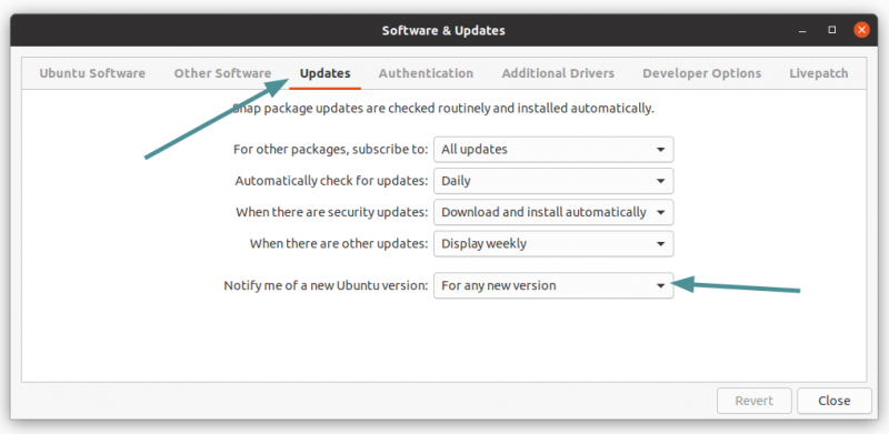 Ubuntu Upgrade Notification