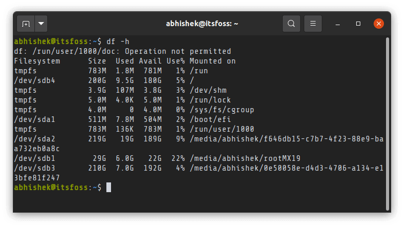 How to Check Free Disk Space on Ubuntu & Other Linux