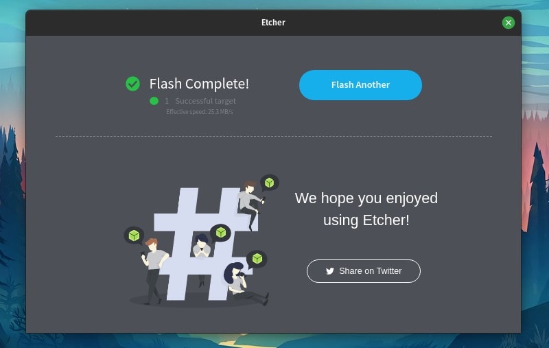 Etcher Flash Complete