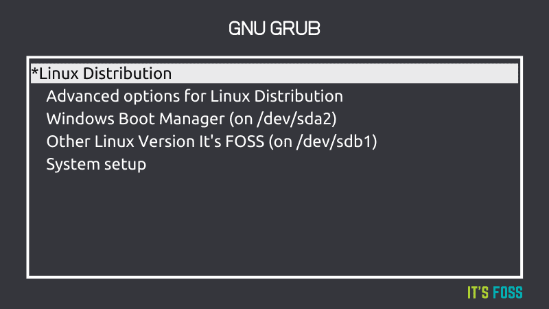 Grub Screen Linux