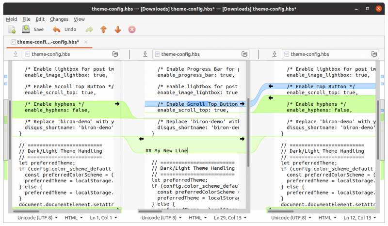 Compare Files And Folders Graphically In Linux With Meld