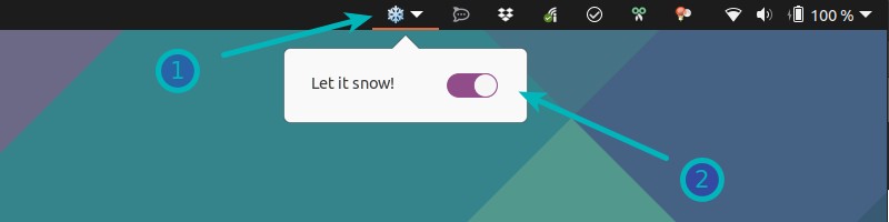 Snow On Linux Desktop