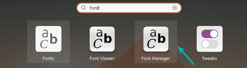 Start Font Manager