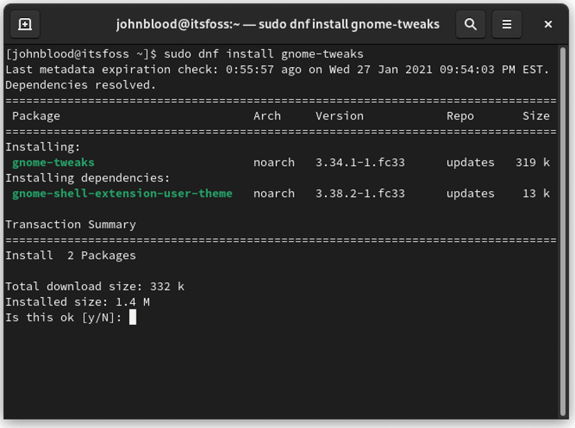 How To Install GNOME Tweaks On Fedora Linux