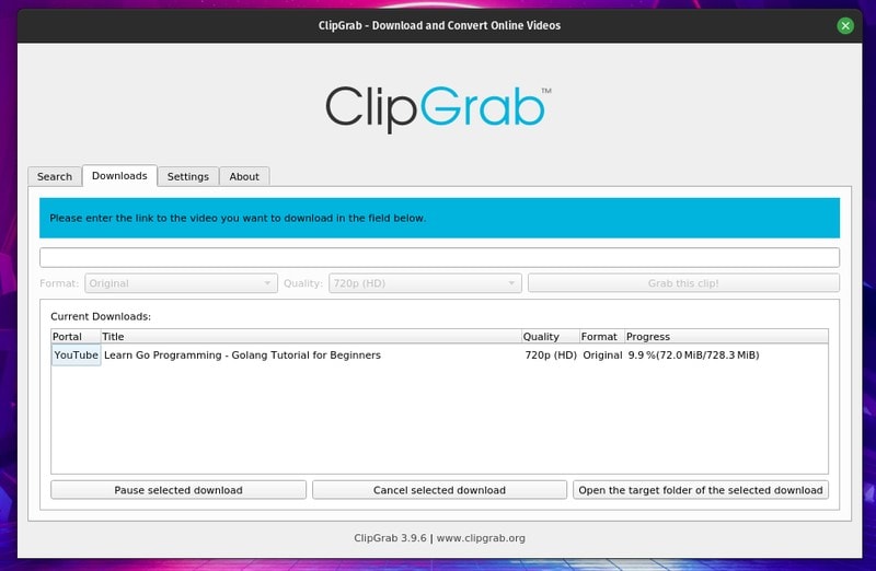 clipgrab youtube