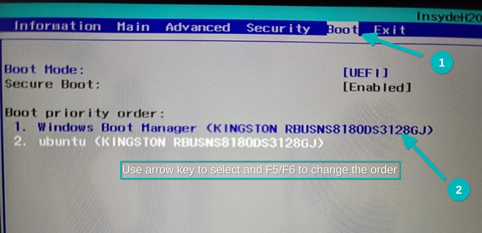 change boot order windows 10 ubuntu