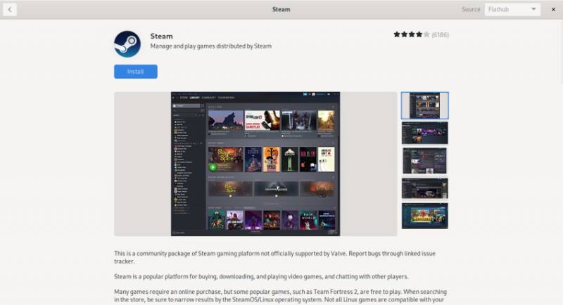Steam  Flathub
