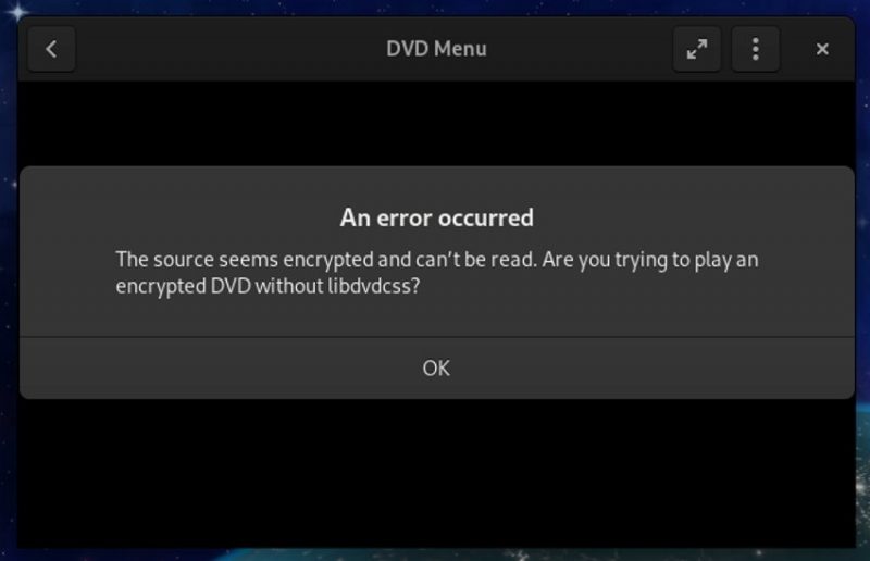 libdvdcss error