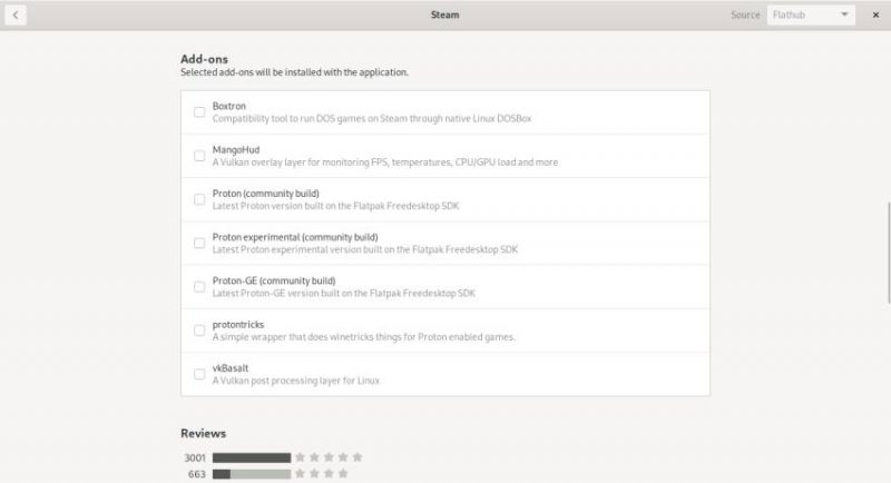 Steam  Flathub