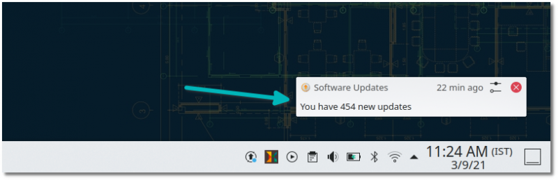 update notification opensuse