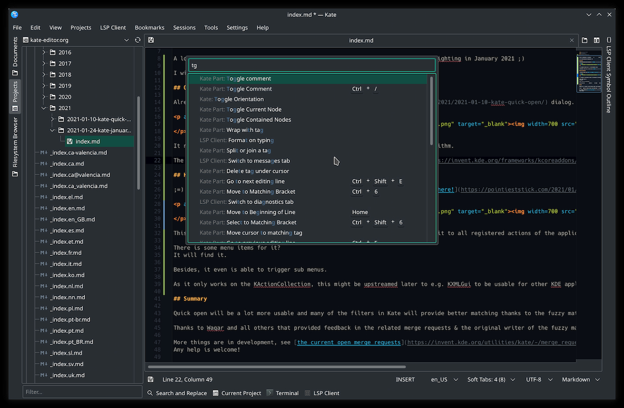Kate Editor Set to Become KDE's Answer to Microsoft's Visual Studio Code